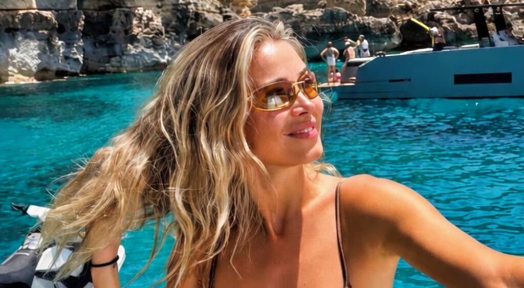 Diletta Leotta posing in a bikini.