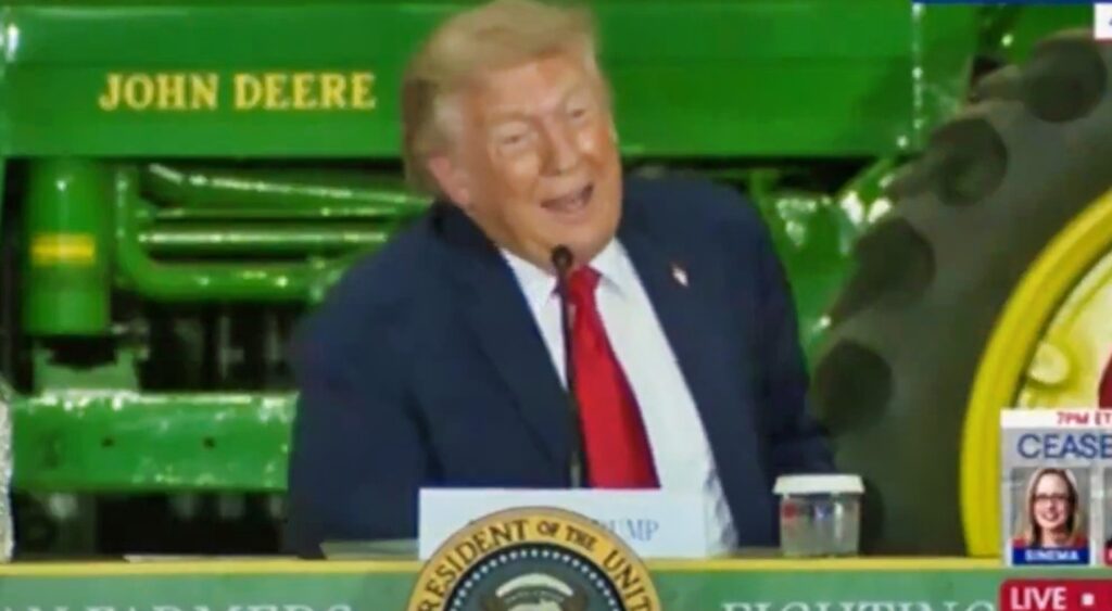 Donald Trump at podium
