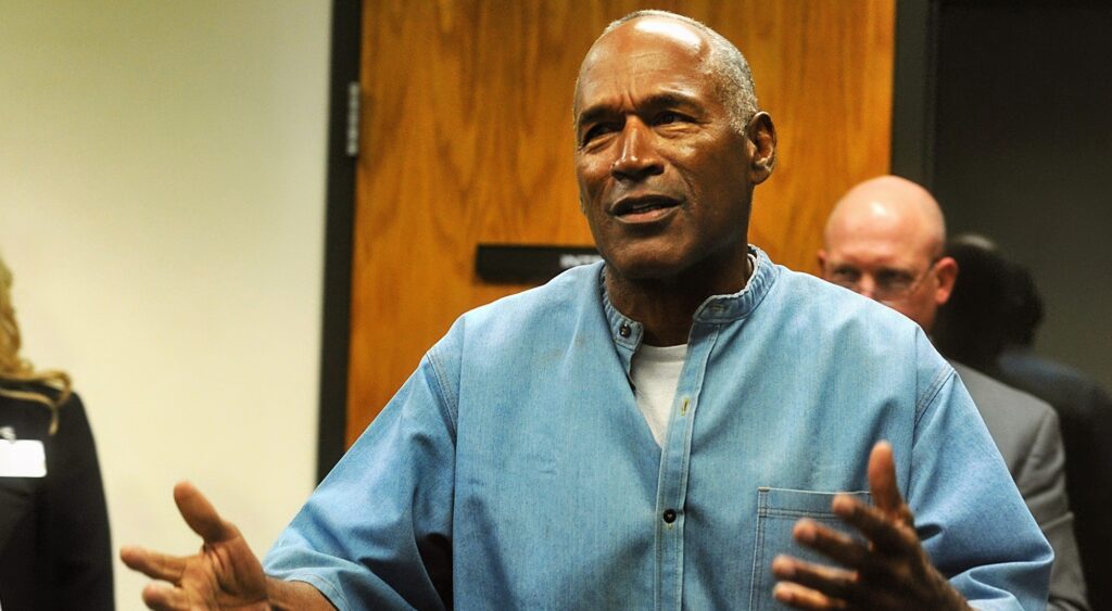 OJ Simpson in court,