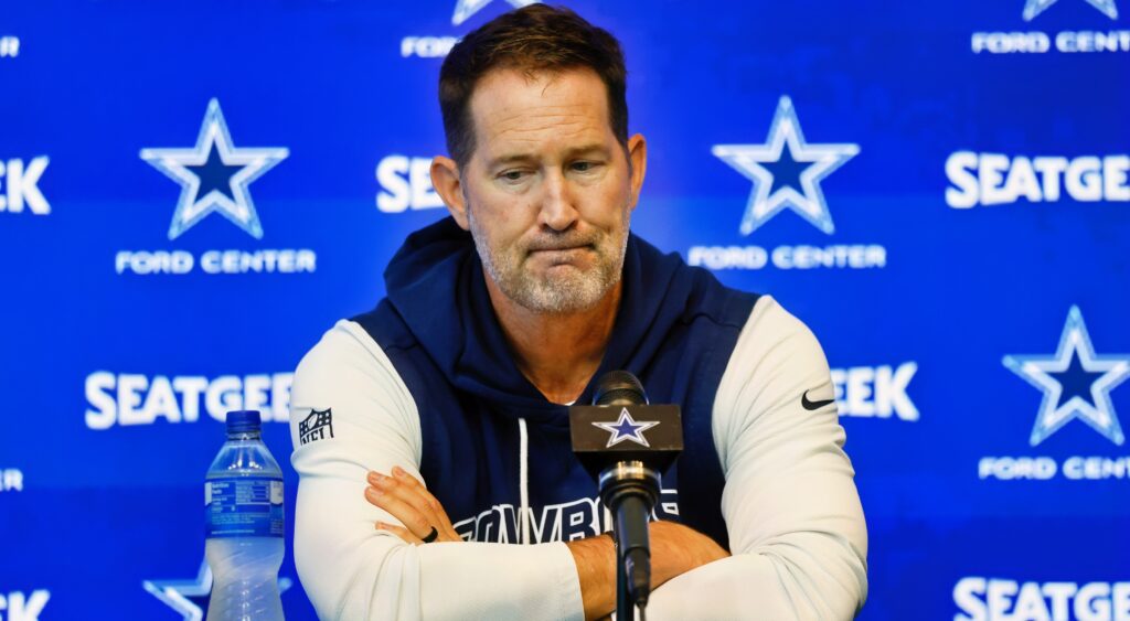 Dallas Cowboys head coach Brian Schottenheimer at press conference