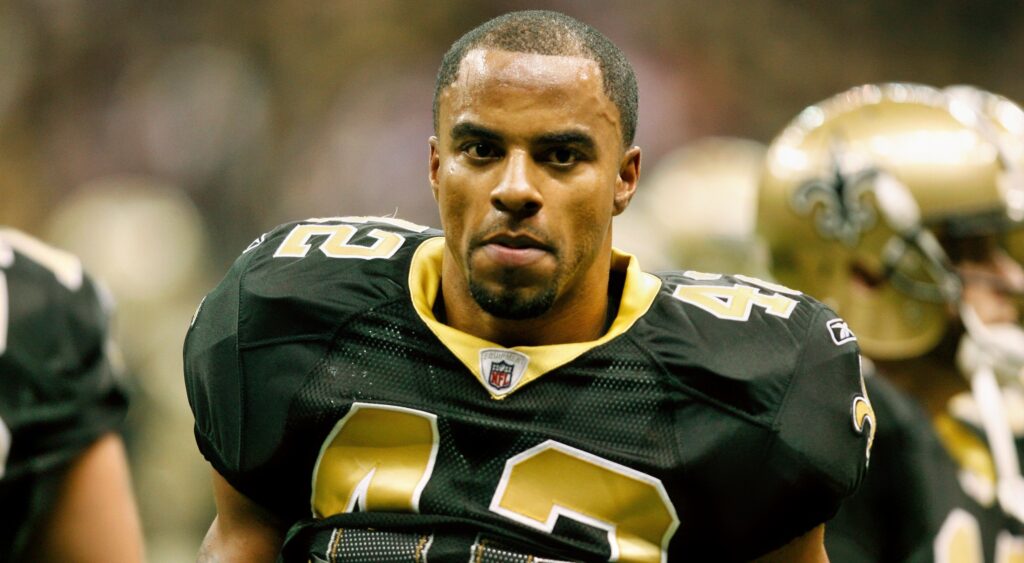 New Orleans Saints safety Darren Sharper in uniform