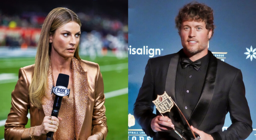 Erin Andrews and Matthew Stafford.