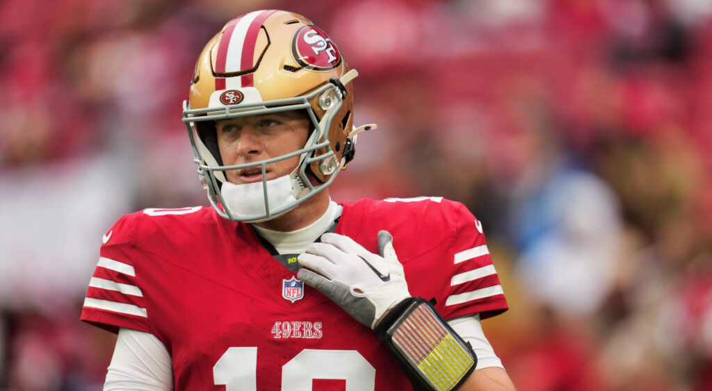 Mac Jones during a game.