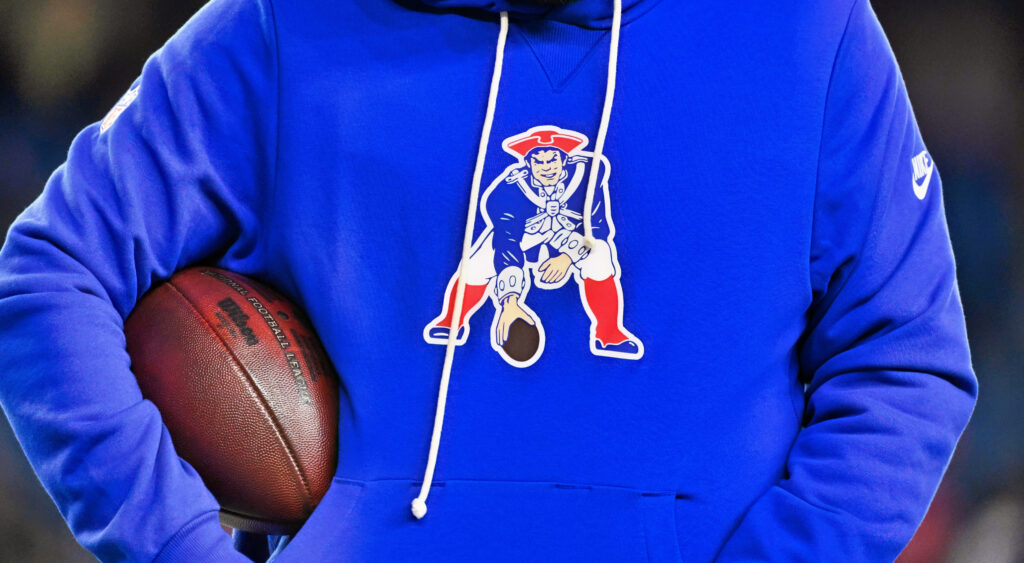 New England Patriots logo.