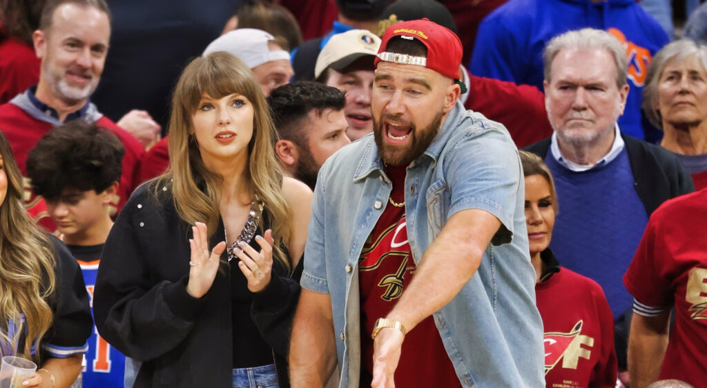 Taylor Swift and Travis Kelce.