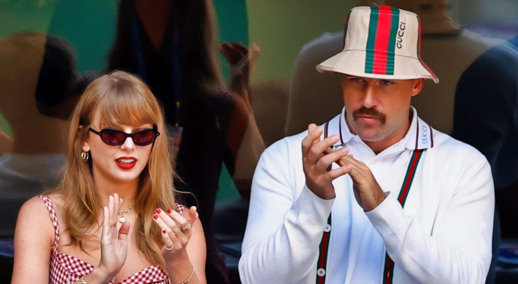 Taylor Swift and Travis Kelce.