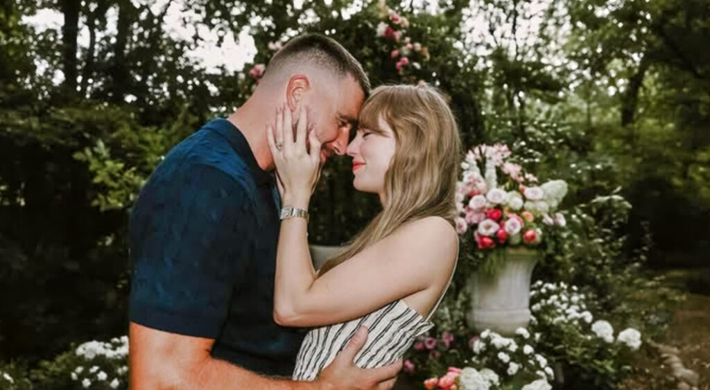 Taylor Swift and Travis Kelce.