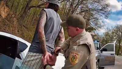 Brandon Clarke getting arrested