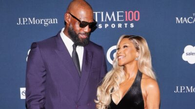 LeBron James with wife Savannah
