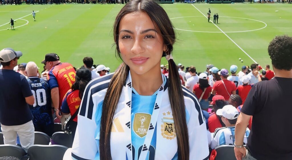 Leanna Lenee in Argentina jersey