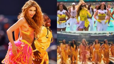 Split image of Shakira