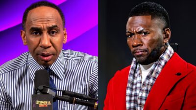 Stephen A. Smith and Ryan Clark split image