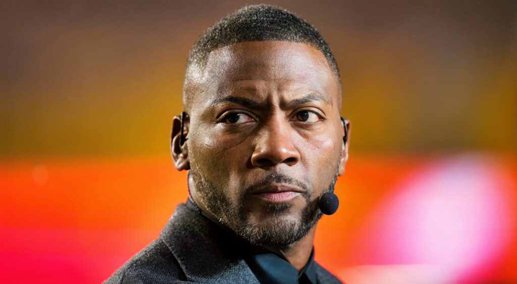 Ryan Clark on set.
