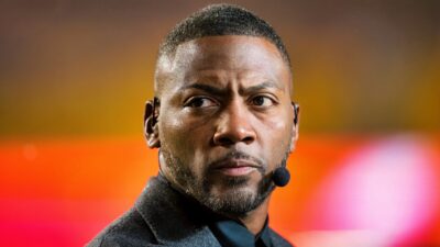 Ryan Clark on set.