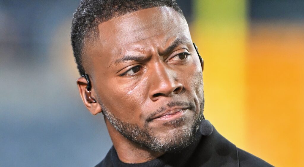 Ryan Clark on set.