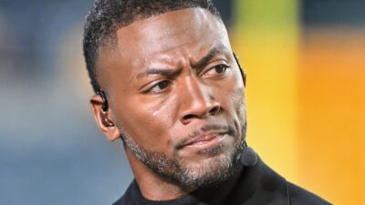 Ryan Clark on set.