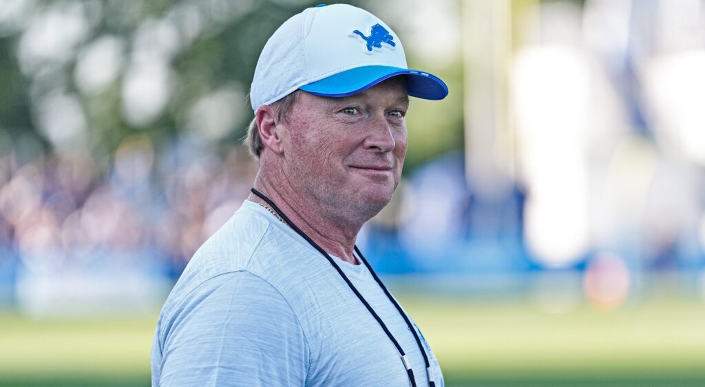 Jon Gruden smiling