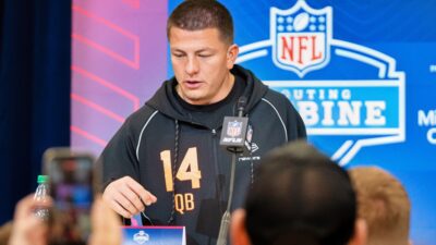 Diego Pavia at scouting combine