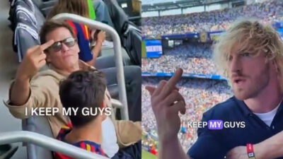 Tom Brady and Logan Paul.