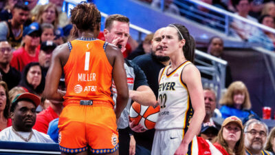 Caitlin Clark and Diamond Miller.