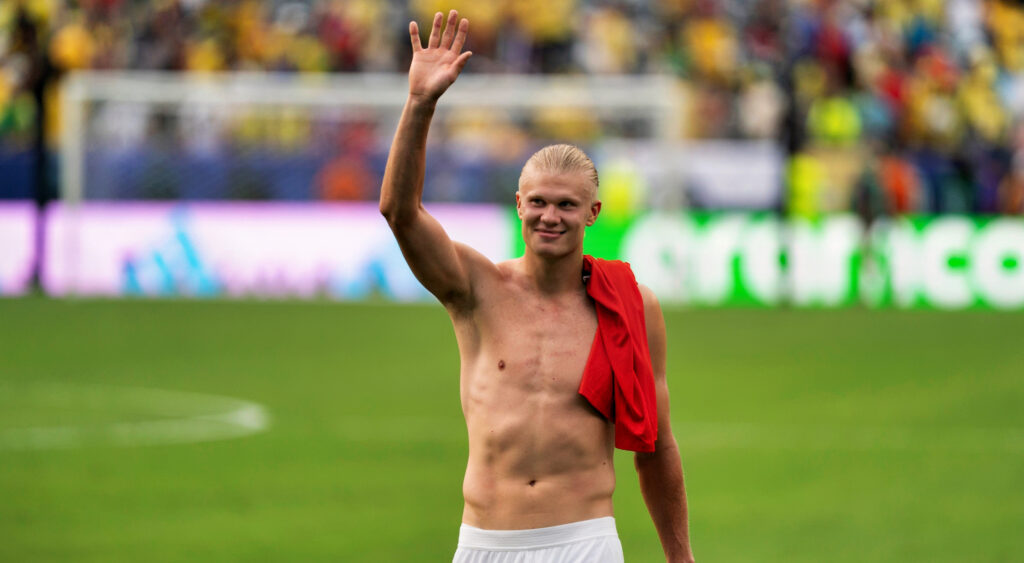 Erling Haaland after beating Brazil.