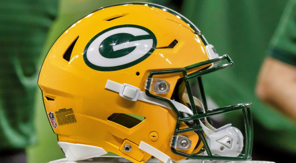 Green Bay Packers helmet.