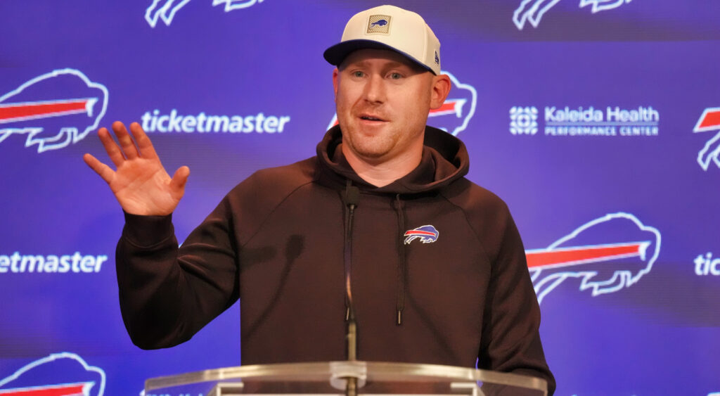 Joe Brady at a conference.