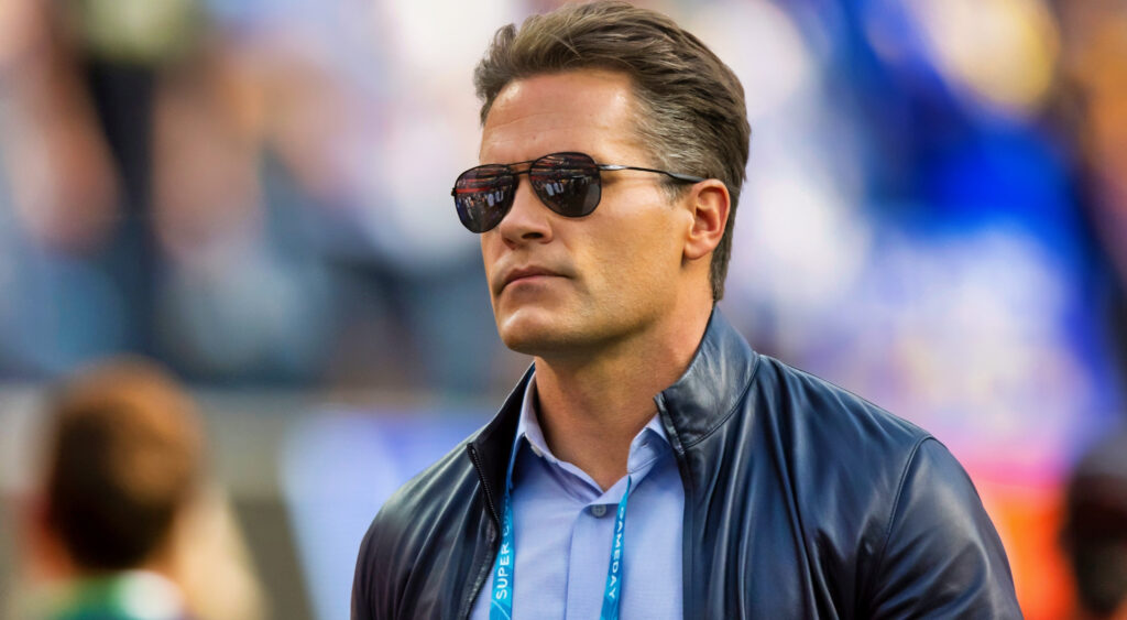 Kyle Brandt during a Super Bowl.