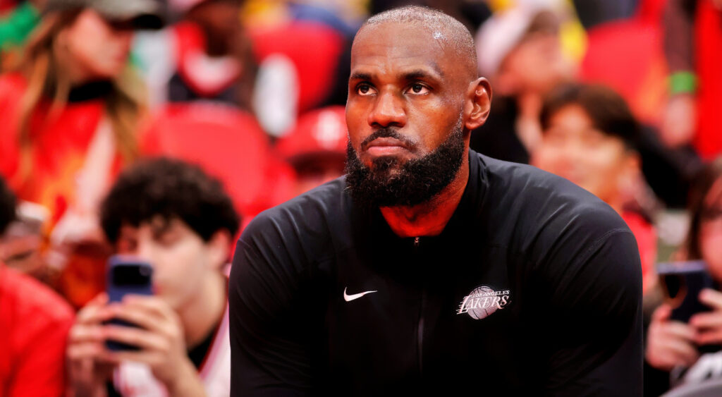 LeBron James during a game.