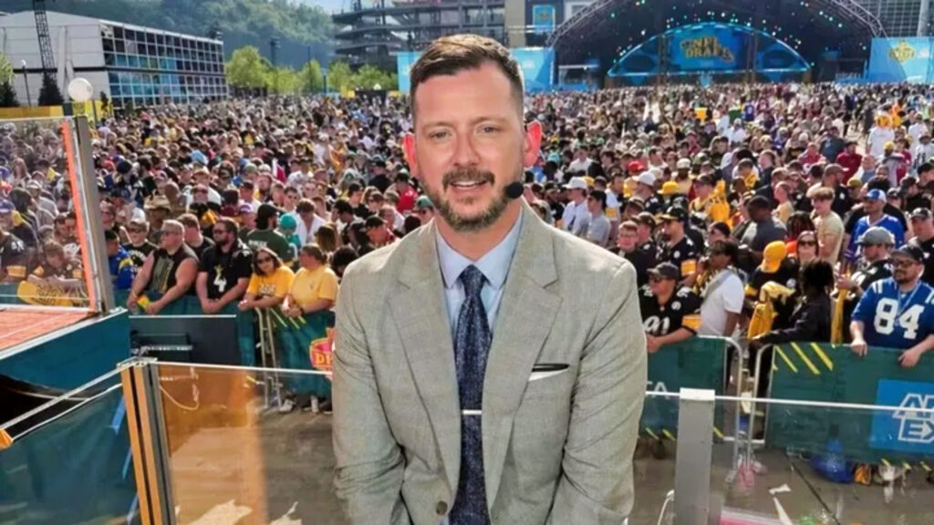 Matt Miller during the 2026 NFL draft.