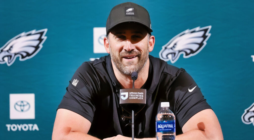 Nick Sirianni at a press conference.