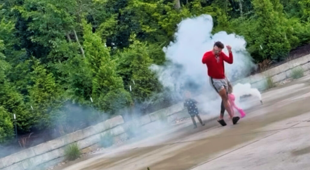 Patrick Mahomes celebrating July 4th.