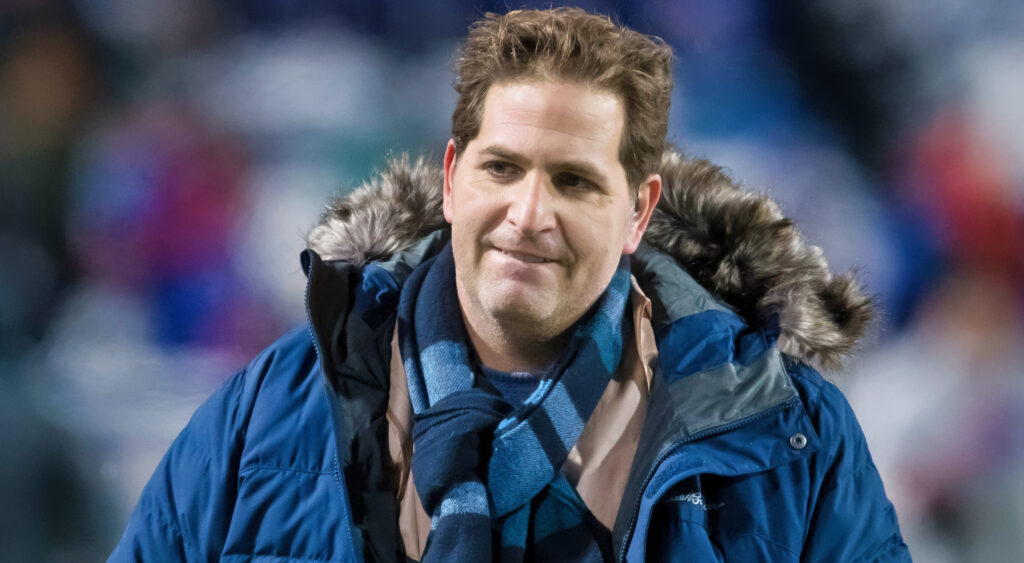 Peter Schrager during an NFL game.