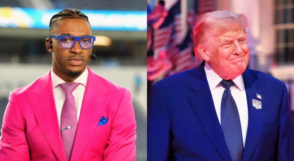 Robert Griffin III and Donald Trump.