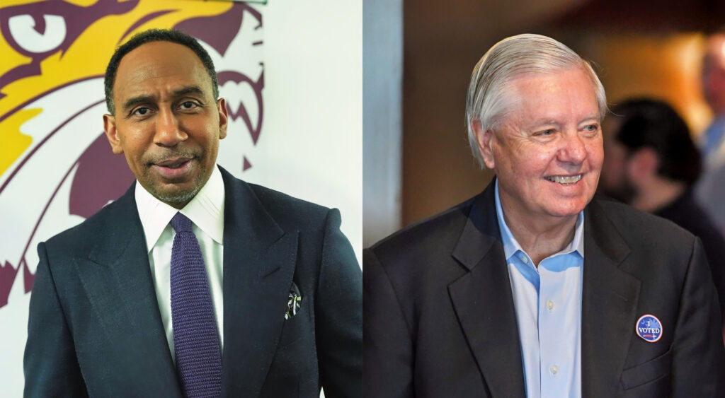 Stephen A. Smith and Lindsay Graham.