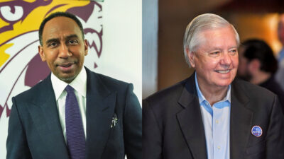 Stephen A. Smith and Lindsay Graham.