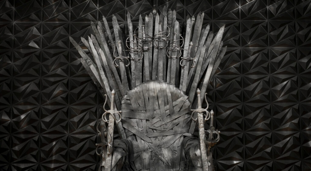 The Xavier throne before a game.