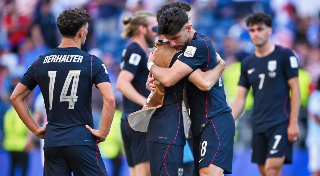 USMNT after losing to Belgium.